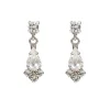 Crystal Decagon Earrings