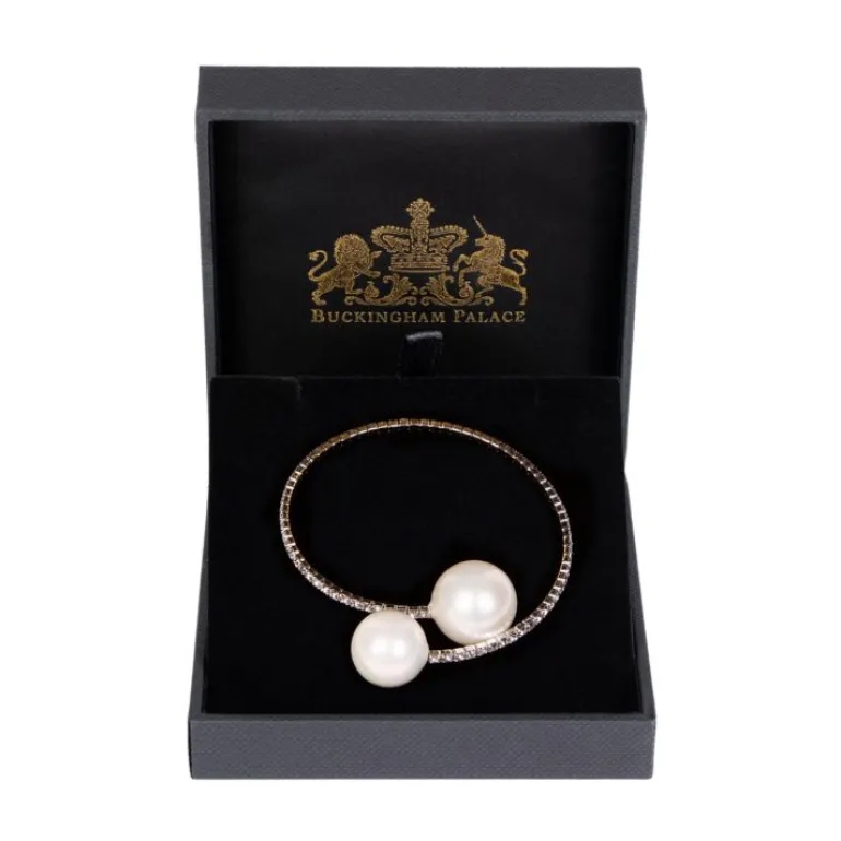 Double Pearl Crystal Bracelet