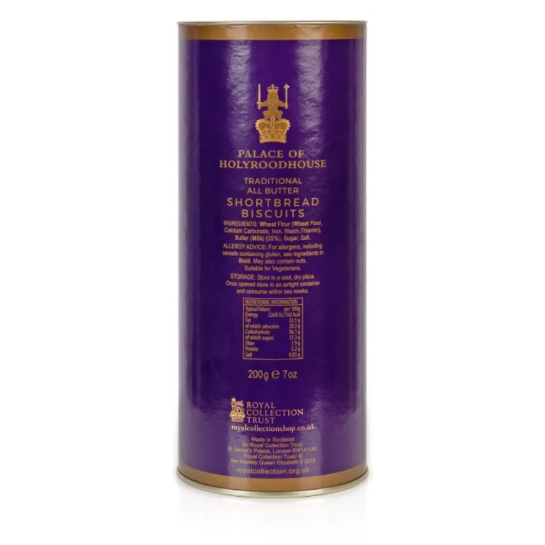 Palace Of Holyroodhouse Shortbread Tube