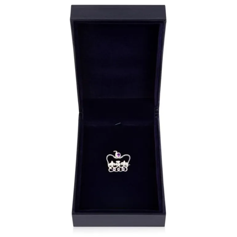 Platinum Jubilee Limited Edition Silver Brooch