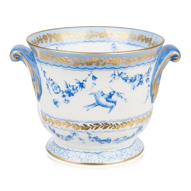 Royal Birdsong Gilded Cachepot