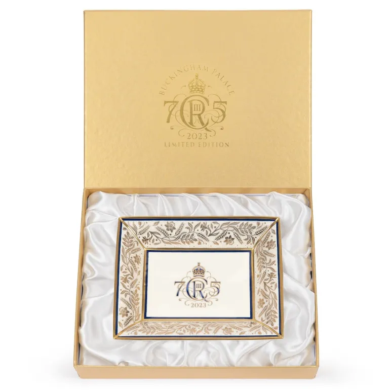The King'S 75Th Birthday Limited Edition Navy Tray